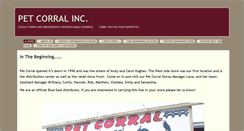 Desktop Screenshot of petcorralinc.com